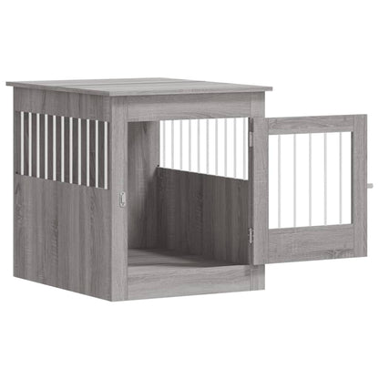 Hondenbench 64,5X80X71 Cm Bewerkt Hout 64.5 x 80 x 71 cm Grijs sonoma
