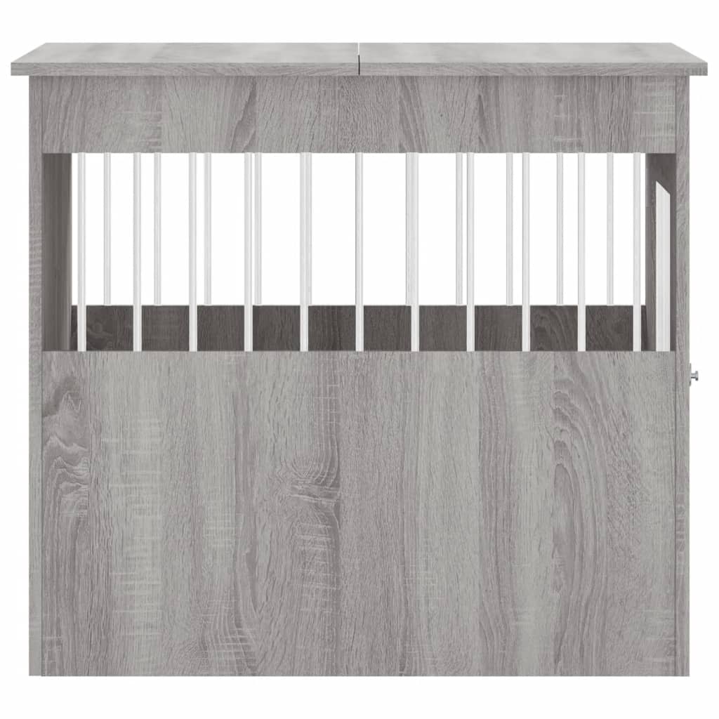 Hondenbench 64,5X80X71 Cm Bewerkt Hout 64.5 x 80 x 71 cm Grijs sonoma