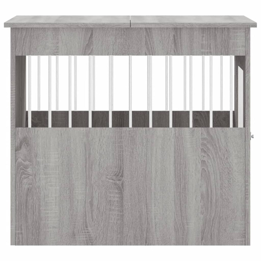 Hondenbench 64,5X80X71 Cm Bewerkt Hout 64.5 x 80 x 71 cm Grijs sonoma
