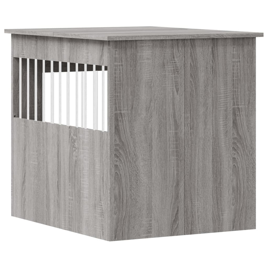 Hondenbench 64,5X80X71 Cm Bewerkt Hout 64.5 x 80 x 71 cm Grijs sonoma