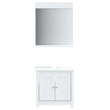 Badkamermeubelset Berg Massief Grenenhout 2 60 x 34 x 59 cm Wit