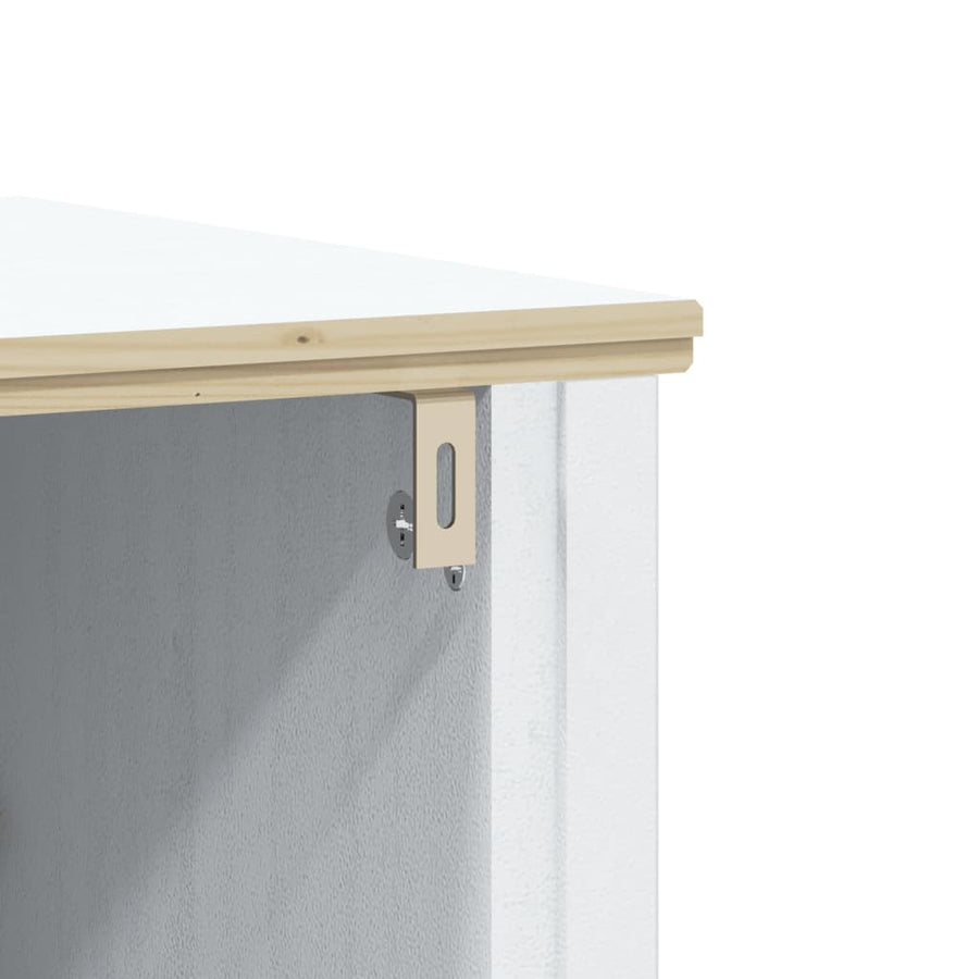 Badkamermeubelset Berg Massief Grenenhout 2 60 x 34 x 59 cm Wit