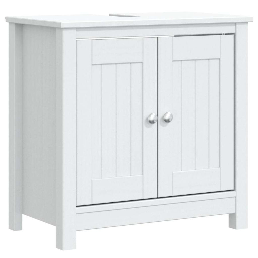 Badkamermeubelset Berg Massief Grenenhout 3 40 x 34 x 80 cm Wit