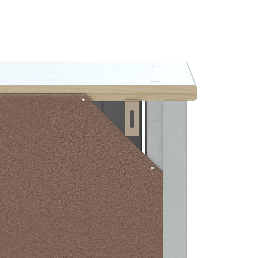 Badkamermeubelset Berg Massief Grenenhout 3 40 x 34 x 80 cm Wit