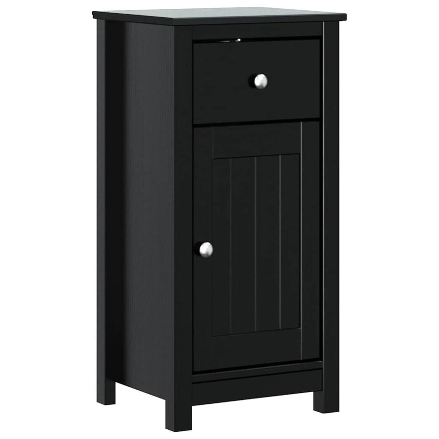Badkamermeubelset Berg Massief Grenenhout 3 40 x 34 x 80 cm Zwart