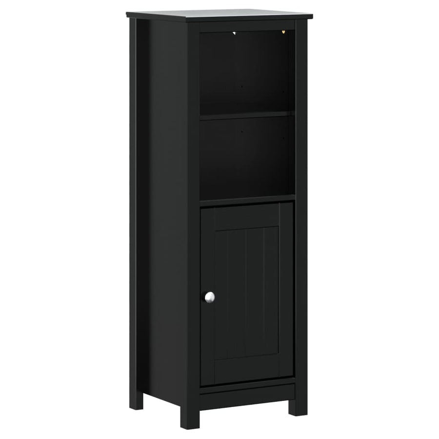 Badkamermeubelset Berg Massief Grenenhout 3 40 x 34 x 110 cm Zwart