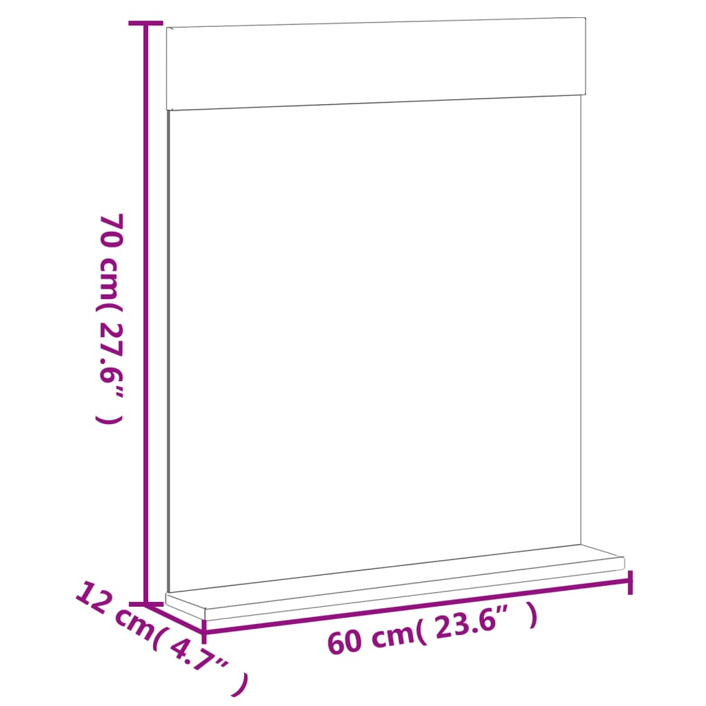 Badkamermeubelset Berg Massief Grenenhout 3 40 x 34 x 110 cm Zwart
