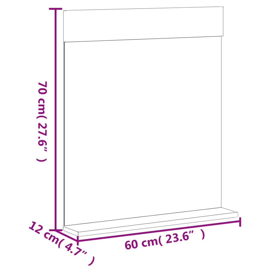 Badkamermeubelset Berg Massief Grenenhout 3 40 x 34 x 110 cm Zwart