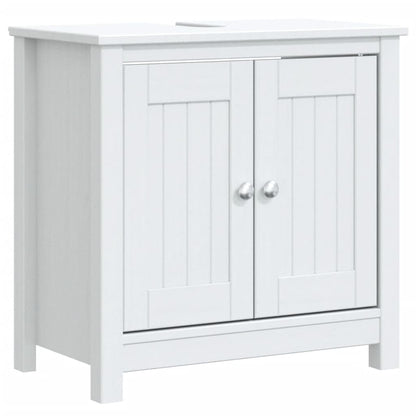 Badkamermeubelset Berg Massief Grenenhout Wit 3 69.5 x 34 x 110 cm