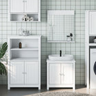 3-piece Bathroom Furniture Set BERG Solid Pine White