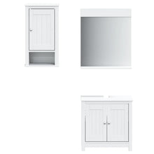 Badkamermeubelset Berg Massief Grenenhout 3 40 x 27 x 71.5 cm Wit