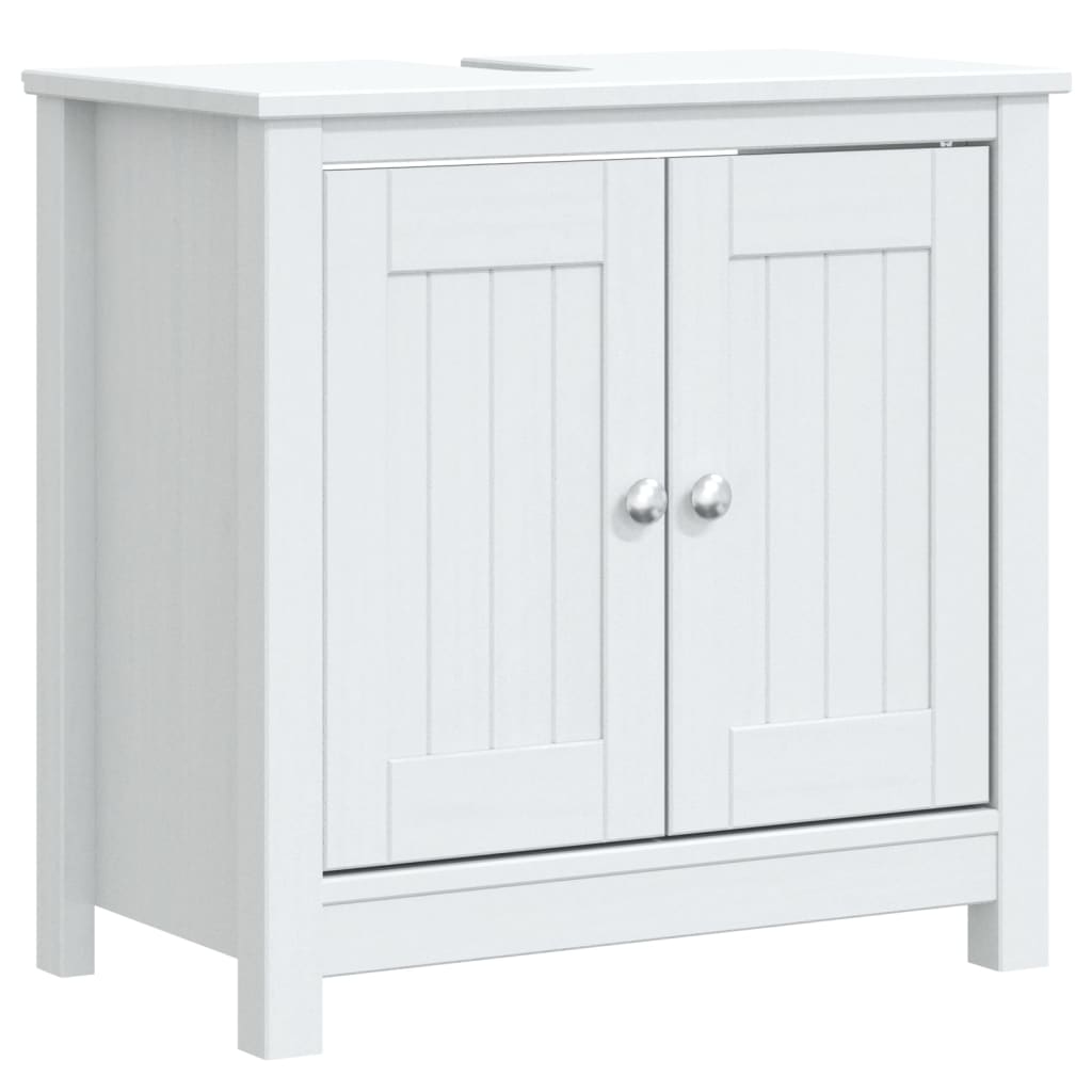 Badkamermeubelset Berg Massief Grenenhout 4 40 x 34 x 80 cm Wit