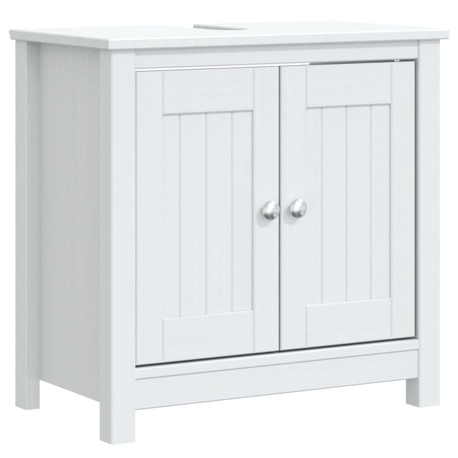 Badkamermeubelset Berg Massief Grenenhout 4 40 x 34 x 80 cm Wit