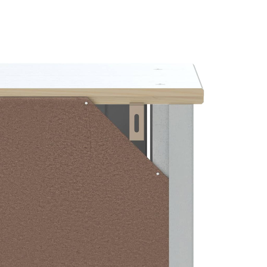 Badkamermeubelset Berg Massief Grenenhout 4 40 x 34 x 80 cm Wit