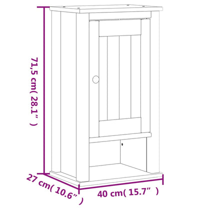 Badkamermeubelset Berg Massief Grenenhout 4 40 x 34 x 80 cm Wit