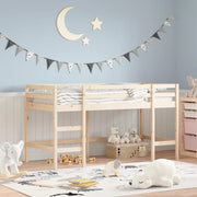 Kinderhoogslaper 80x200 cm massief grenenhout met ladder