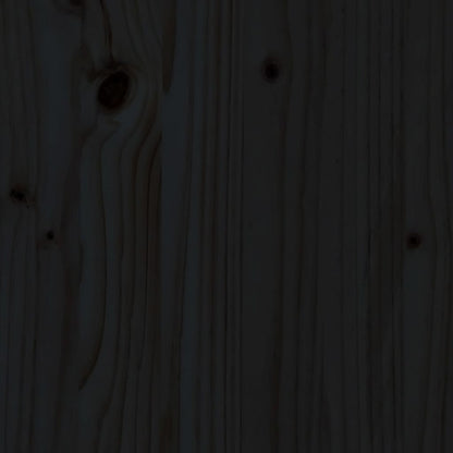 Kinderhoogslaper Met Glijbaan Grenenhout 80 x 200 cm Zwart