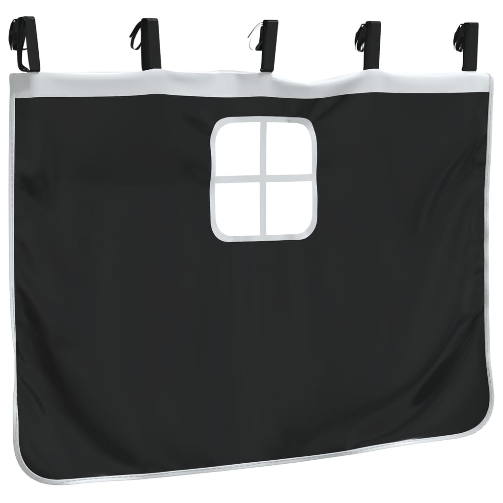 Gordijnen Voor Hoogslaper Polyester Wit En Zwart