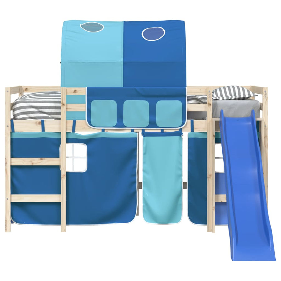 Gordijnen Voor Hoogslaper Met Tunnel Polyester Blauw