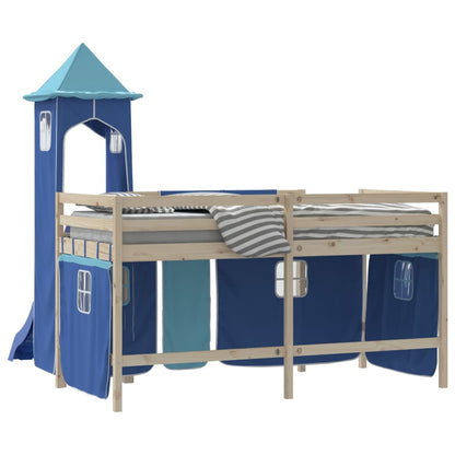 Gordijnen Voor Hoogslaper Met Toren Polyester Blauw