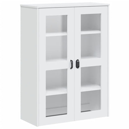 Hoge Kast Viken 80X40X190 Cm Massief Grenenhout Wit