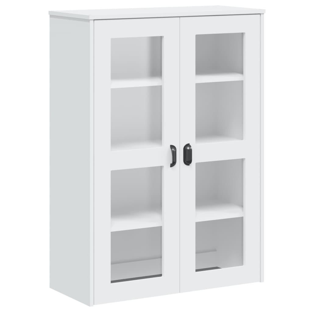 Hoge Kast Viken 80X40X190 Cm Massief Grenenhout Wit