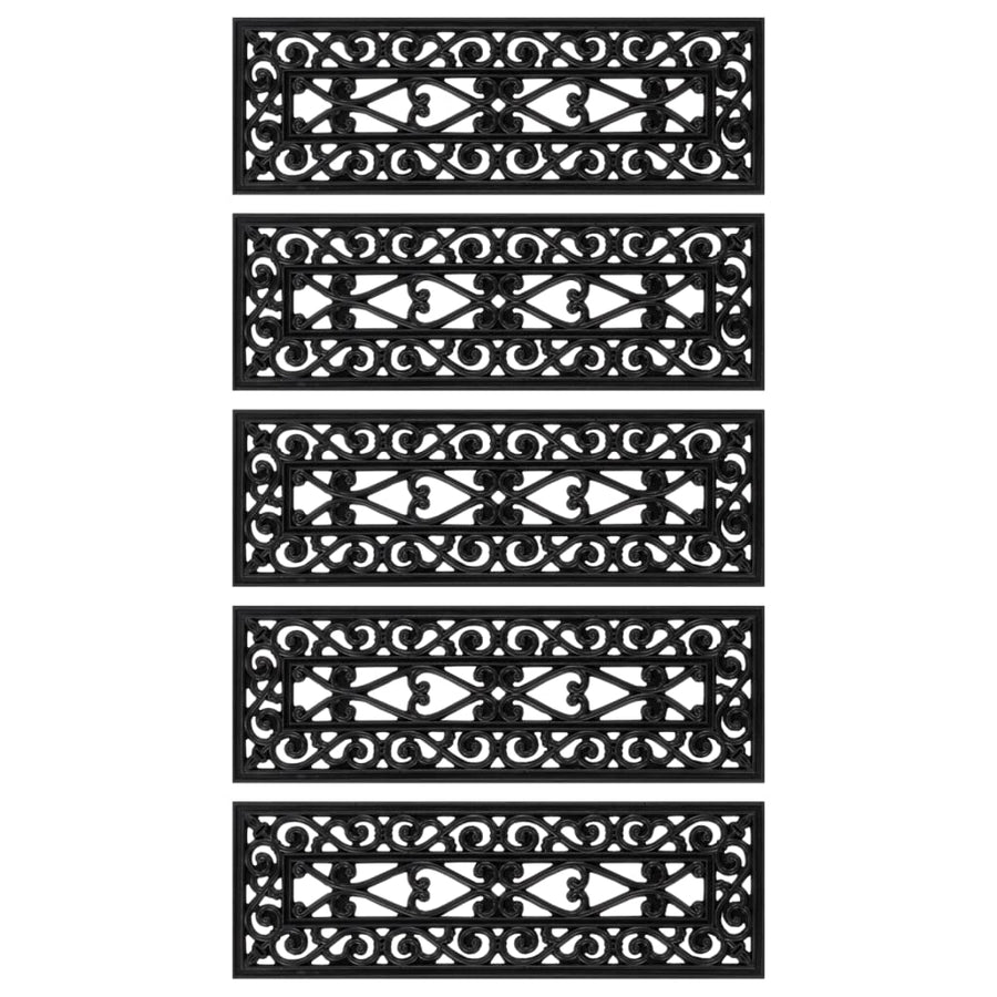 Trapmatten 5 St 25X75 Cm Rubber