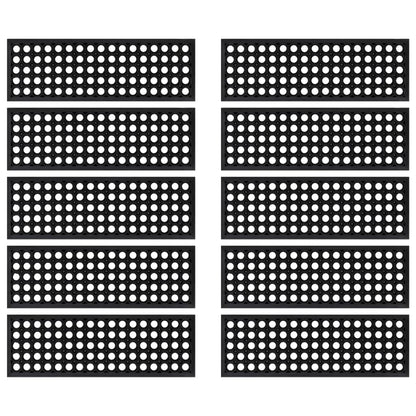 Trapmatten 10 St 25X75 Cm Rubber