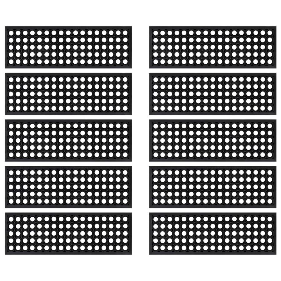 Trapmatten 10 St 25X75 Cm Rubber