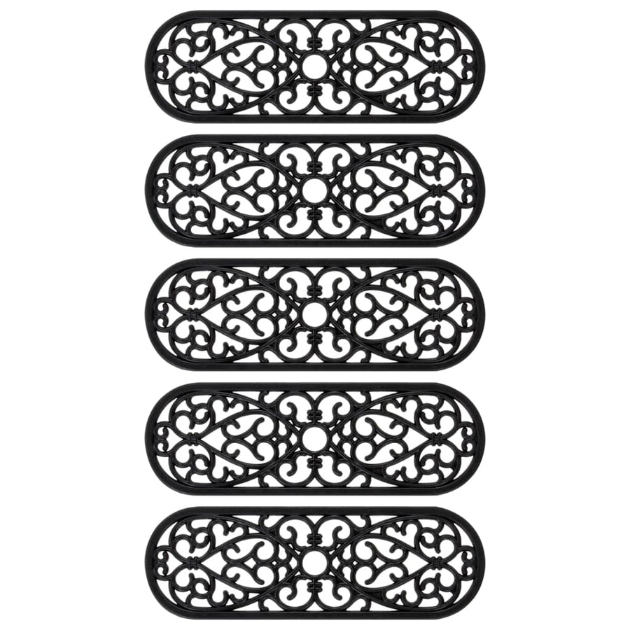 Trapmatten 5 St 25X75 Cm Rubber