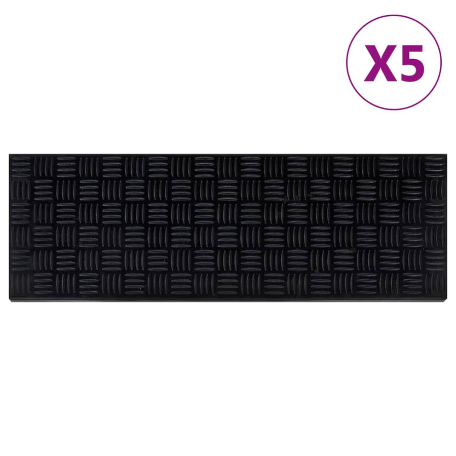 Trapmatten 5 St 25X75 Cm Rubber