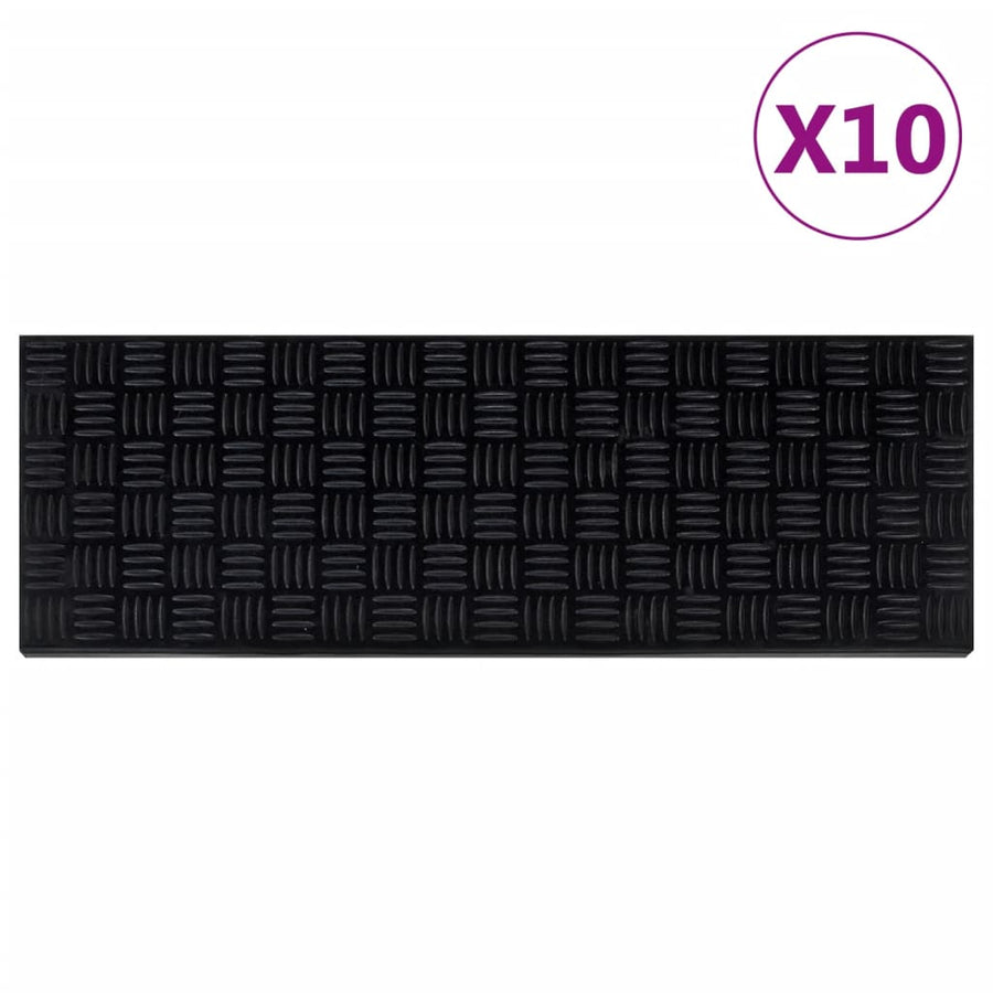 Trapmatten 10 St 25X75 Cm Rubber