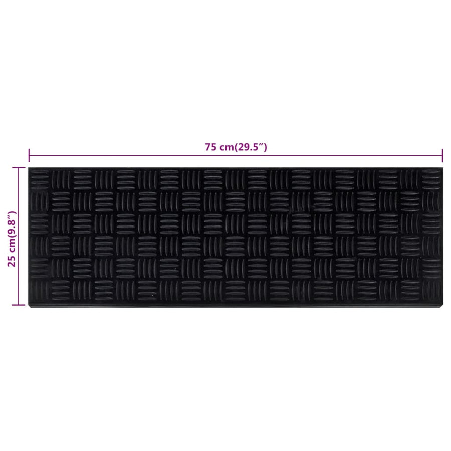 Trapmatten 10 St 25X75 Cm Rubber