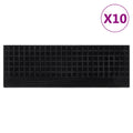 Trapmatten 10 st 25x75 cm rubber