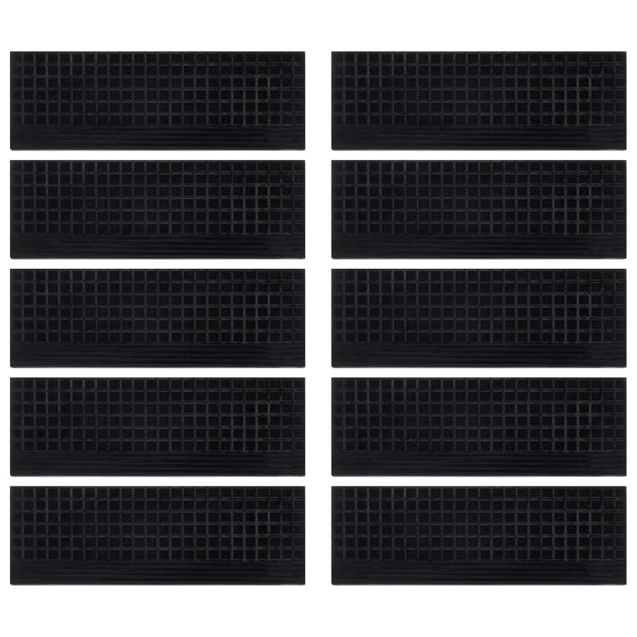 Trapmatten 10 St 25X75 Cm Rubber