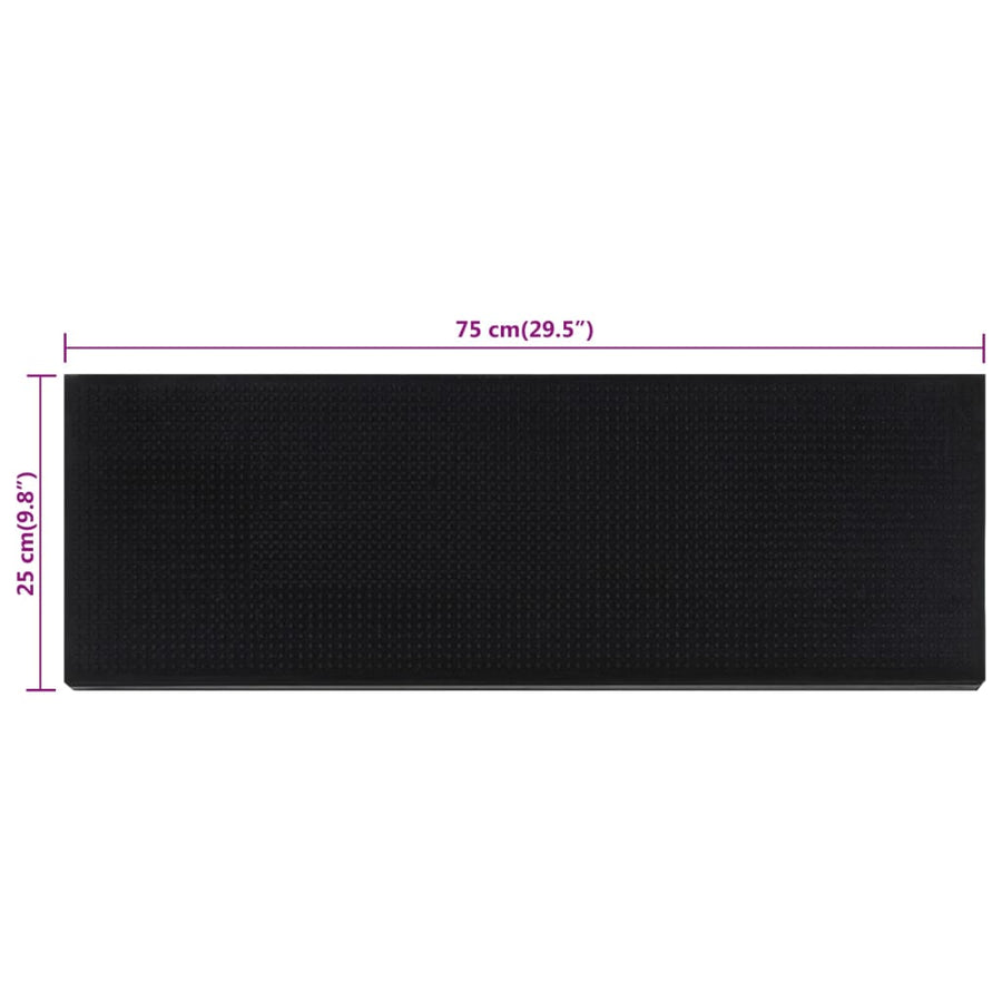 Trapmatten 10 St 25X75 Cm Rubber