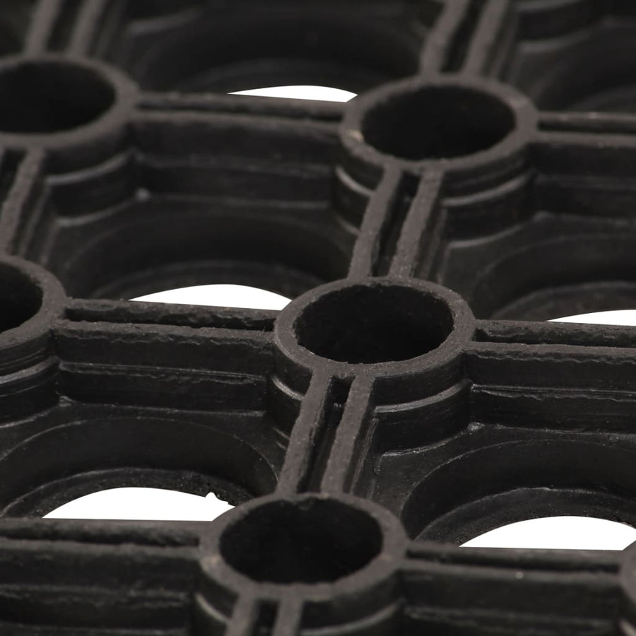 Deurmat rechthoekig 40x60 cm rubber 1 22 mm/40 x 60 cm
