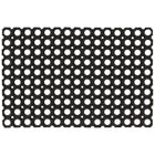 Deurmat 60x80 cm rubber zwart