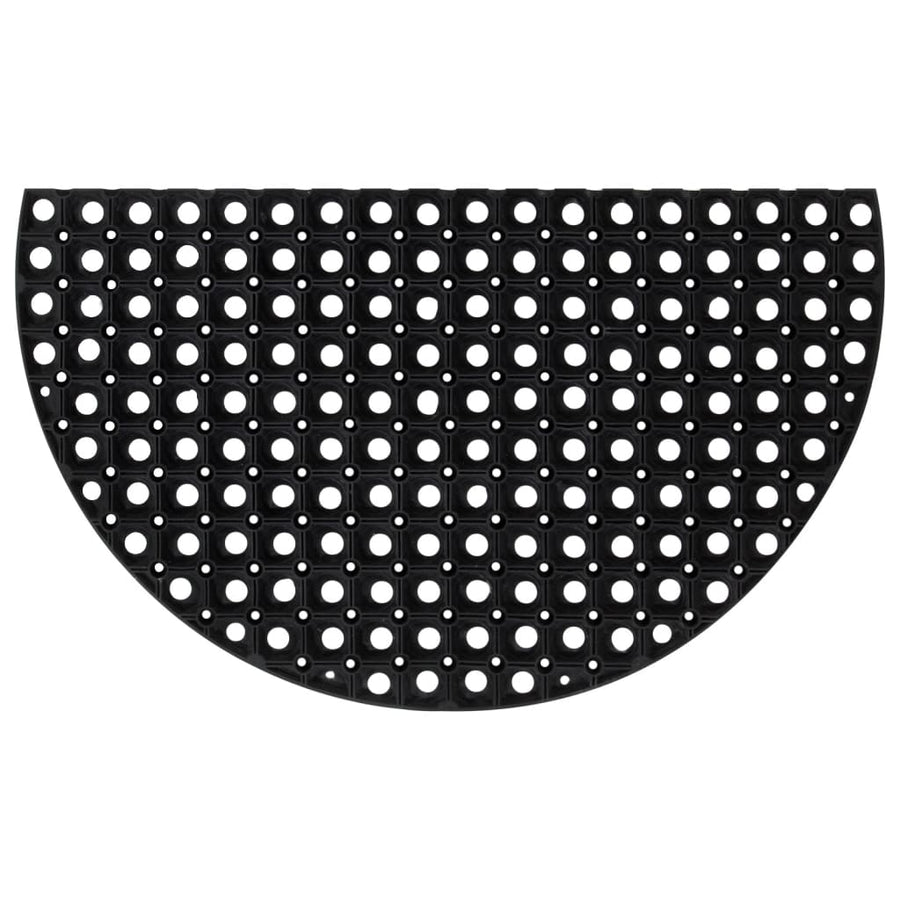 Deurmat halfrond 45x75 cm rubber
