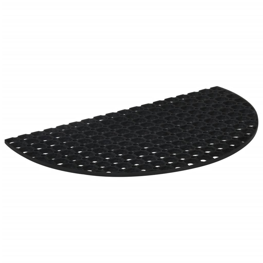 Deurmat halfrond 45x75 cm rubber