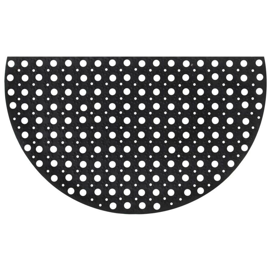 Deurmat halfrond 45x75 cm rubber
