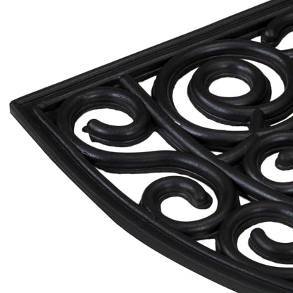 Deurmat Halfrond 45X75 Cm Rubber