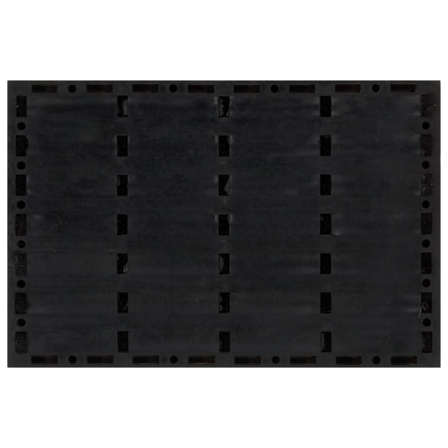 Deurmat Rechthoekig 40X60 Cm Rubber En Kokosvezel