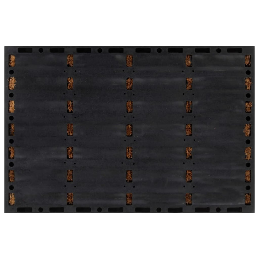 Deurmat Rechthoekig 40X60 Cm Rubber En Kokosvezel