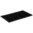 Deurmat 45x75 cm rubber kokosvezel zwart