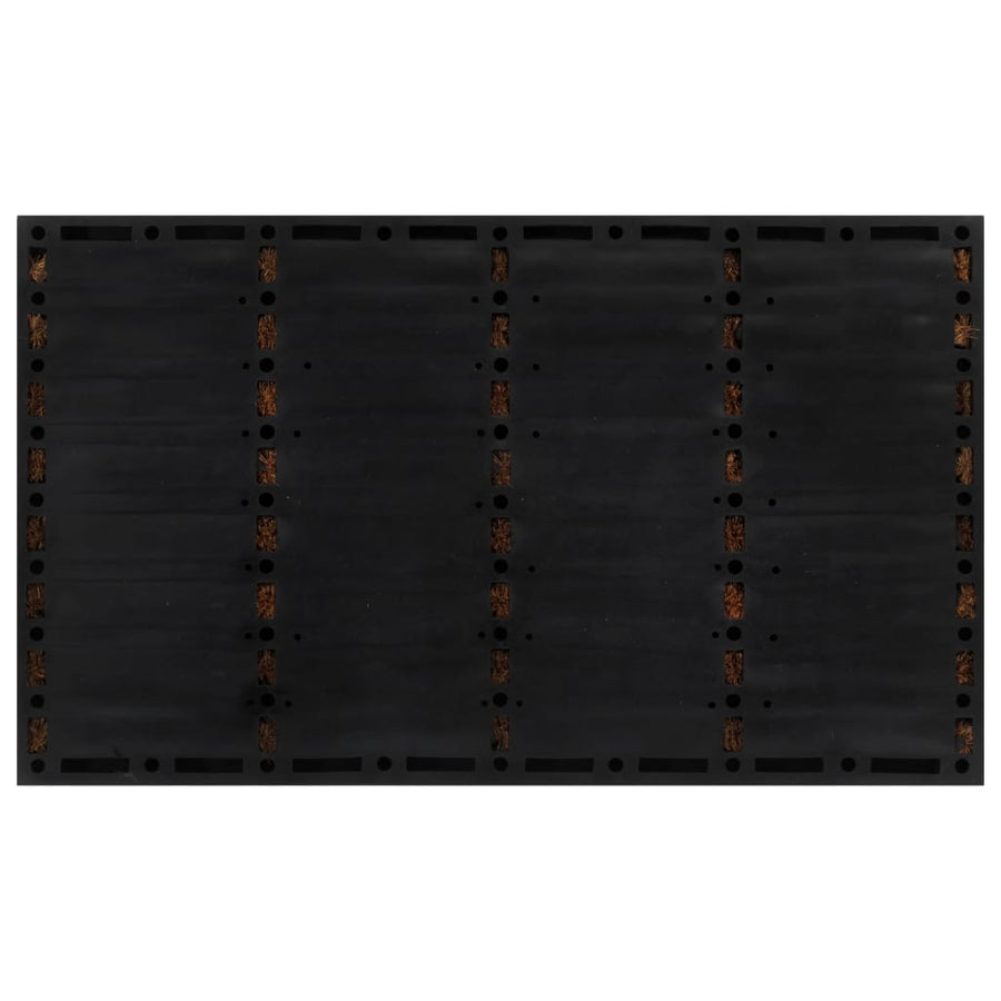 Deurmat Rechthoekig 45X75 Cm Rubber En Kokosvezel