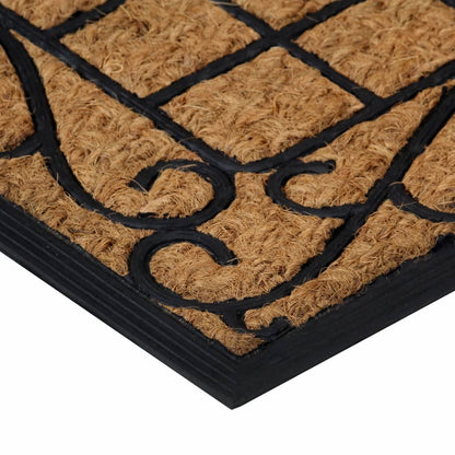 Deurmat Rechthoekig 45X75 Cm Rubber En Kokosvezel