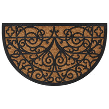 Deurmat Halfrond 45X75 Cm Rubber En Kokosvezel
