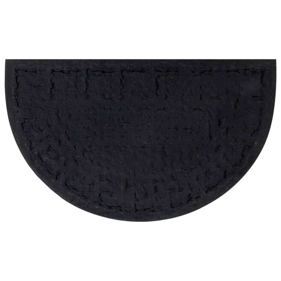 Deurmat Halfrond 45X75 Cm Rubber En Kokosvezel
