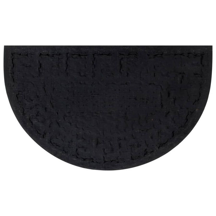 Deurmat Halfrond 45X75 Cm Rubber En Kokosvezel